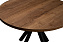 Кухонный стол раскладной AERO 100х100х74см закаленное стекло/сталь Antic Wood