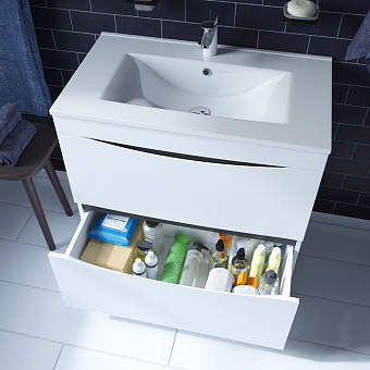 Тумба с раковиной IDDIS Cloud CLO80WFi95K 47х80х81см