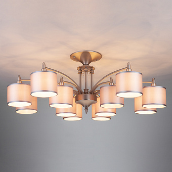 Люстра подвесная Eurosvet Adagio 60080/12 сатин-никель 40Вт 12 лампочек E14