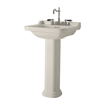 Раковина подвесная Kerasan Waldorf 4140K1bi/cr*3 60х55см