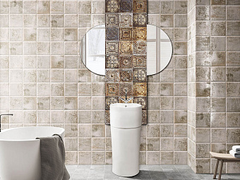 Настенная плитка MAINZU Tin-Tile PT02873 Rusty Nero 20х20см 1кв.м. матовая