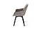 Кухонный стул поворотный AERO 56х61х85см велюр/сталь Light Grey