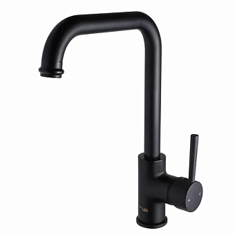 Смеситель для кухни Maxonor PL4087-7 поворотный излив чёрный