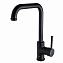 Смеситель для кухни Maxonor PL4087-7 поворотный излив чёрный