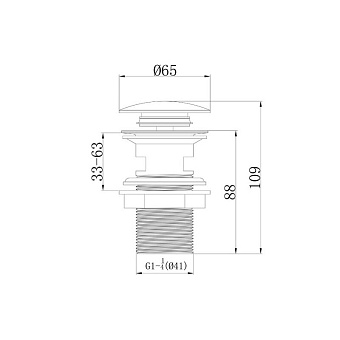 Смеситель для раковины CAPRIGO ADRIA-UNO METAL EDITION 02M-524-vot бронза
