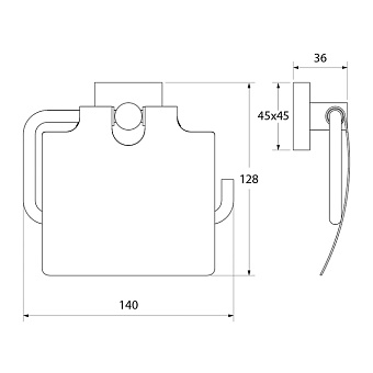 Держатель туалетной бумаги IDDIS Edifice EDISBC0i43 хром