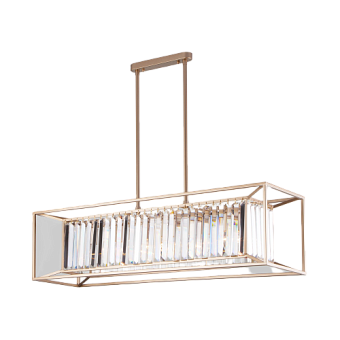 Люстра хрустальная Eurosvet Ostiniya 3299/6 хром/прозрачный хрусталь Strotskis 60Вт 6 лампочек E14