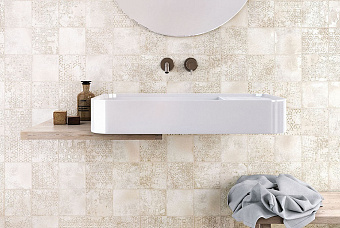 Настенная плитка WOW Enso 120856 Suki Ivory 12,5х12,5см 0,556кв.м. глянцевая
