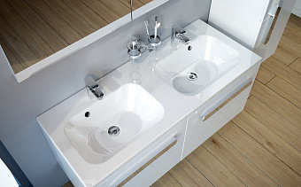 Раковина двойная RAVAK Chrome XJG01112000 120х49см