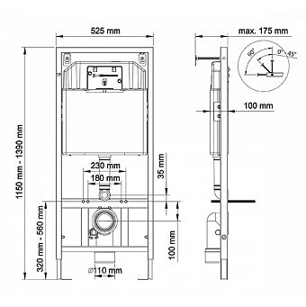 Инсталляция с унитазом BERGES NOVUM 043324