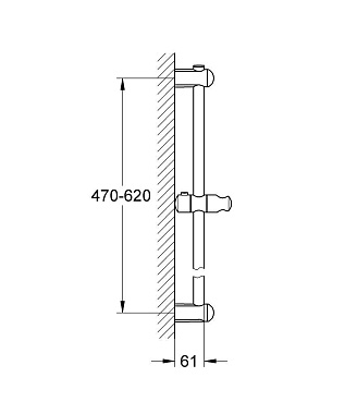 Штанга для душа GROHE 27499000 хром