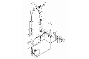 Смеситель для кухни GROHE Zedra Touch 30219002 высокий излив хром