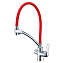 Смеситель для кухни LEMARK Comfort LM3070C-Red гибкий излив красный/хром