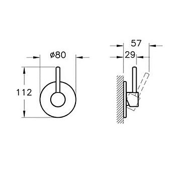 Смеситель для душа VITRA Stop valves A41457EXP хром