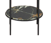 Полка в ванную округлая ArtCeram Vogue TFA012 91 1-ярусная 44х44см