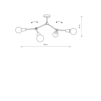 Светильник потолочный Nowodvorski Twig 9140 240Вт E27