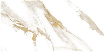 Матовый керамогранит Global Tile Calacatta Royal_GT GT120600103MR белый 120х60см 1,44кв.м.