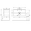 Тумба под раковину подвесная KERAMA MARAZZI Piano PI.F.95.WHT 46х95х50,5см