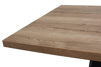 Кухонный стол раскладной AERO 90х160х75см ламинат/сталь White Wood