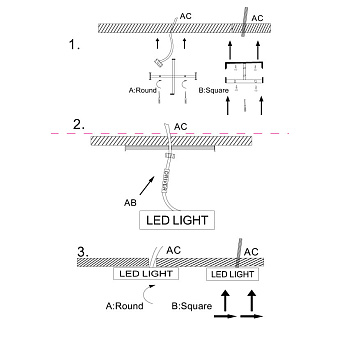 Светильник потолочный Maytoni Zon C032CL-L96B3K 96Вт LED