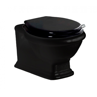 Унитаз подвесной SIMAS Lante LA18nero rimless безободковый без сиденья