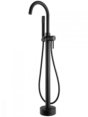 Смеситель для ванны Abber Wasser Kreis AF8116B чёрный матовый