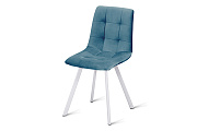 Кухонный стул AERO 45х52х87см велюр/сталь Light Blue