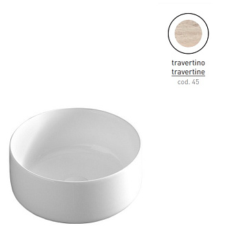 Раковина накладная ArtCeram Cognac COL004 45 00 35х35см