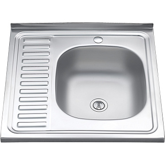 Мойка кухонная MELANA 6060 073 t R (*20) 60х60см хром