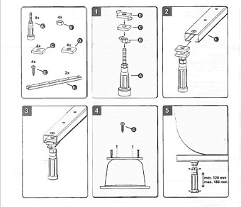 Ножки для ванны IDEAL STANDARD SIRIUS B156467