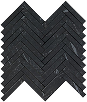 Керамическая мозаика Atlas Concord Италия MARVEL STONE 9SHN Nero Marquina Herringbone Wall 30,5х30см 0,549кв.м.