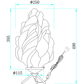 Настольная лампа офисная Stilfort Cream 2152/00/01T 40Вт E27