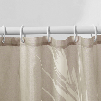 Шторка для ванной WASSERKRAFT Lopau 180х180см бежевый