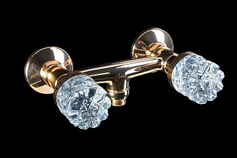 Смеситель для душа Boheme Crystal 294-CRST золотой