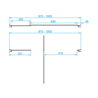 Душевая дверь RGW Passage 41080209-51 PA-02 NEW 185х90см стекло шиншилла