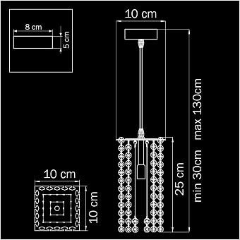 Светильник подвесной Lightstar Cristallo 795422 60Вт G9