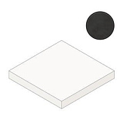 Плитка для ступеней Atlas Concord Италия Prism A4Y3 Graphite Scalino Angolare 33х33см 0,109кв.м. неполированная