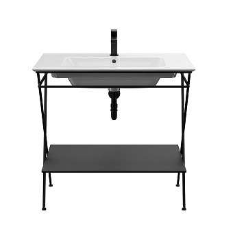 Консоль под раковину KERAMA MARAZZI Piano Next PIA.N.85.BLK чёрный матовый
