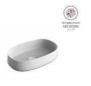 Раковина накладная ArtCeram Cognac COL003 89 00 55х35см