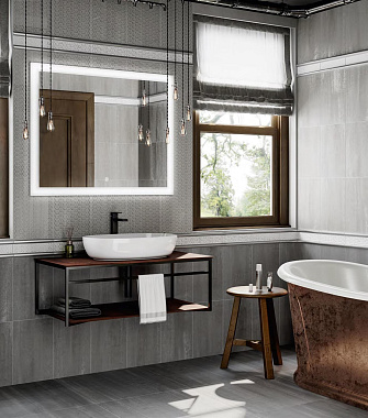 Бордюр KERAMA MARAZZI AD\D569\6400 Антрацит 25х5,4см 0,405кв.м.