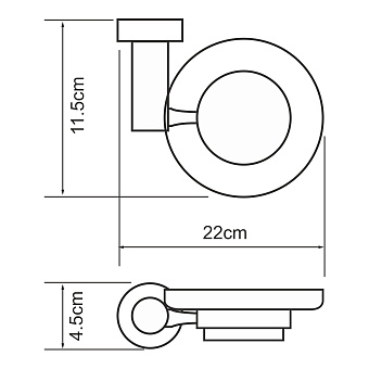 Мыльница WASSERKRAFT Donau K-9400 K-9429 хром