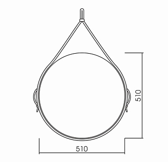Зеркало Azario Капитан LED-00002366 51х51см с подсветкой