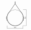 Зеркало Azario Капитан LED-00002366 51х51см с подсветкой