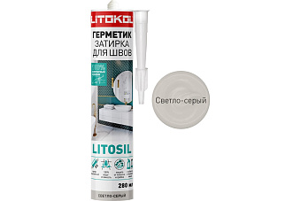 Герметик силиконовый LITOKOL LITOSIL светло-серый 0,28л
