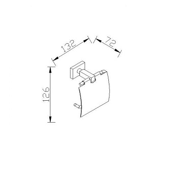 Держатель туалетной бумаги MILARDO Bering BE032MI хром глянец