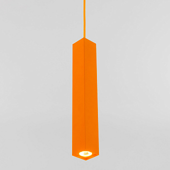 Светильник подвесной Eurosvet Cant 50154/1 LED оранжевый 7Вт LED