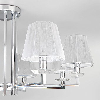 Люстра потолочная Eurosvet Alegria 60125/8 хром Smart 40Вт 8 лампочек E14