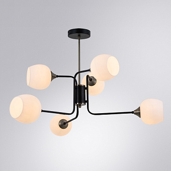 Люстра потолочная Arte Lamp SKAT A3564PL-6BK 40Вт 6 лампочек E27