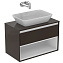 Столешница IDEAL STANDARD CONNECT AIR E0849VY ДСП 44,2х80,4см matt dark brown + matt white