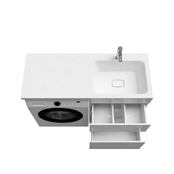 Тумба с раковиной IDDIS Optima Home OPH12RBi95K 48х120х89см
